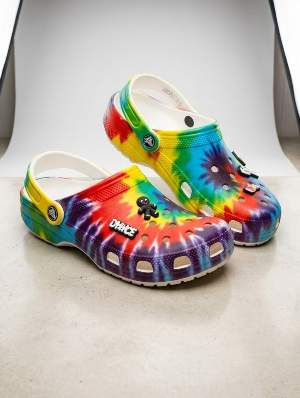 Crocs Classic Tie Dye Clog Multi-Color Mens 10 Womens 8 Comfortable Slip-On